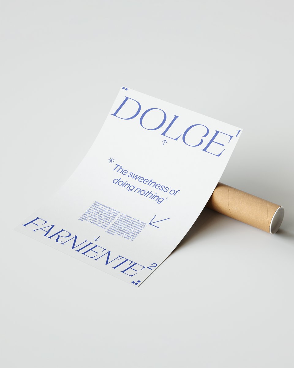 AlexSupaTramp's tweet photo. #shop the #minimal "DOLCE FARNIENTE" #poster in honor of this art of living important in the mediterranean culture https://t.co/HEicniONOo https://t.co/ysJ9KKjWXy