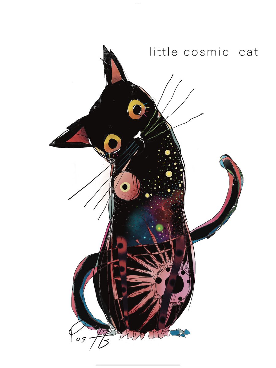 「LittLe Cosmic Cat 」|🐈‍⬛YOSHIFUMI Art🐈‍⬛のイラスト