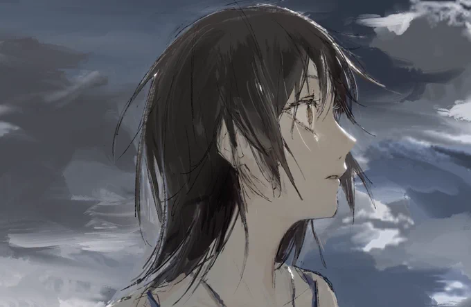 徹夜の朝方にこういうの描きがち 