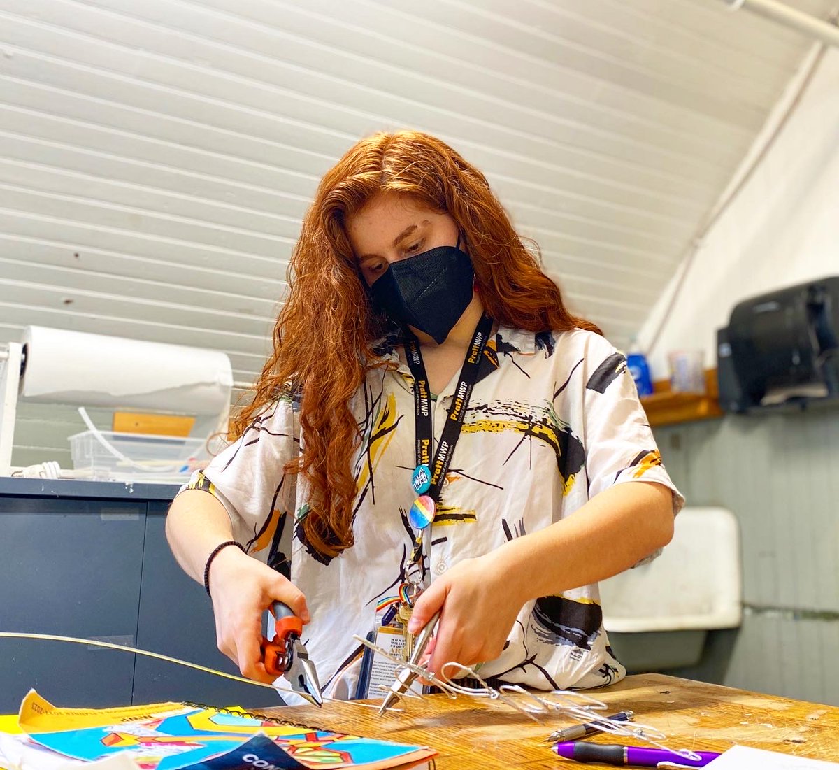 PrattMunson's tweet photo. Creativity is in the air! Students are already workin' hard in the studios as we cruise through the Fall semester! https://t.co/GJIG4ZqjFH
