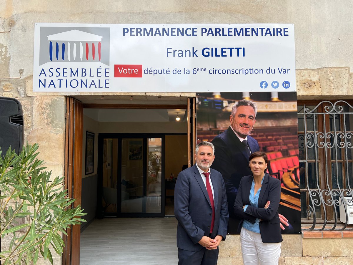 LaureLavalette's tweet photo. Bravo cher @FrankGiletti pour l'inauguration de cette belle permanence !

Élu de terrain, enraciné et proche des problématiques locales, tu seras un député de qualité au service de ce département que nous aimons tant ! 🔥✌🏻🇫🇷 https://t.co/owLvBVOom2
