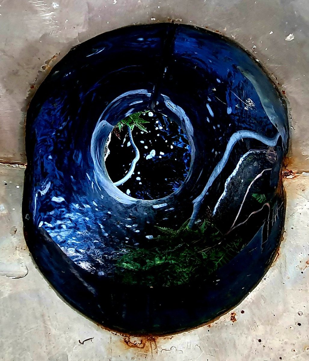 c_duigan's tweet photo. A #salmon universe - After they are recorded the salmon are released via this shute to travel up the #Burrishoole Catchment #Mayo #Ireland #monitoring #FishFriday #bluedot #freshwater #Fisheries #abstractart #photography https://t.co/b91dSSoGGf