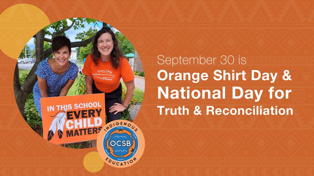 #OrangeShirtDay is September 30, and our OCSB community has been actively preparing for this important day. 🧡Our <a href="/ocsbindigenous/">OCSB Indigenous Ed</a> team has curated resources to help students, staff, and our community commemorate the day. 🔗Learn more: ocsb.ca/2022/09/23/ora… #ocsbIndigenous