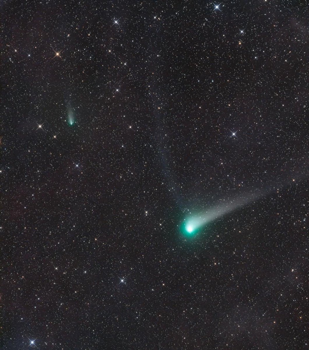 vivstoitsis's tweet photo. Comet 2017 K2 Panstarrs encounter with comet 73P/SW
Date: 22 09 2022
Location: Farm Tivoli, Namibia
Courtesy Gerald Rhemann. https://t.co/1JaJktoIXs