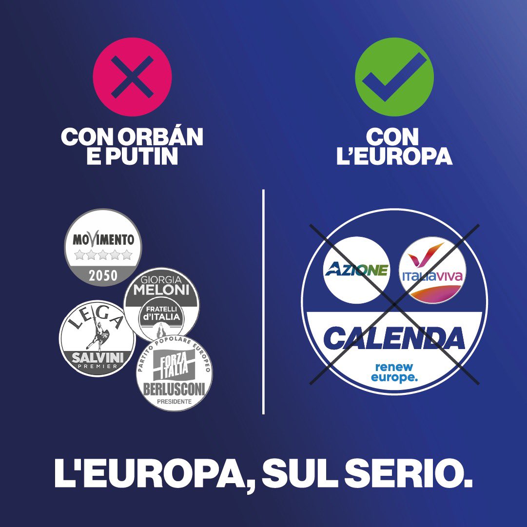 matteorenzi's tweet photo. Noi vogliamo gli Stati Uniti d’Europa, non il sovranismo 
#TerzoPolo https://t.co/VgZmIsvhcI