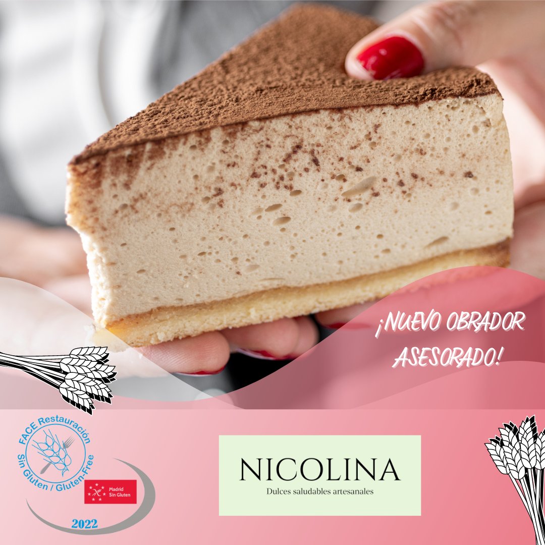 ¡¡𝗡𝗨𝗘𝗩𝗢 𝙊𝘽𝙍𝘼𝘿𝙊𝙍 𝗔𝗦𝗘𝗦𝗢𝗥𝗔𝗗𝗢!!

Se llama 𝗡𝗜𝗖𝗢𝗟𝗜𝗡𝗔 y está situado en la Calle Federico Carlos Sainz de Robles, 23, 28035 Madrid.

Ya podéis encontrar toda la información actualizada en FACEMóvil y en nuestra página web: madridsingluten.org/nicolina/