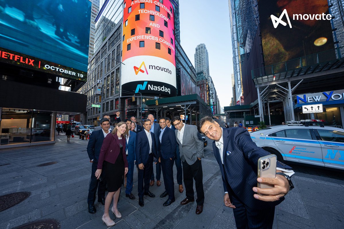 Hello NYC, here we are! 🗽
We rang in our new brand identity at the Nasdaq Tower!And this was followed by a celebratory lunch and dinner as the Movate team kept the launch party going on the global stage!Check out these pictures from the #Nasdaq event
 
#CSSCorpIsNowMovate