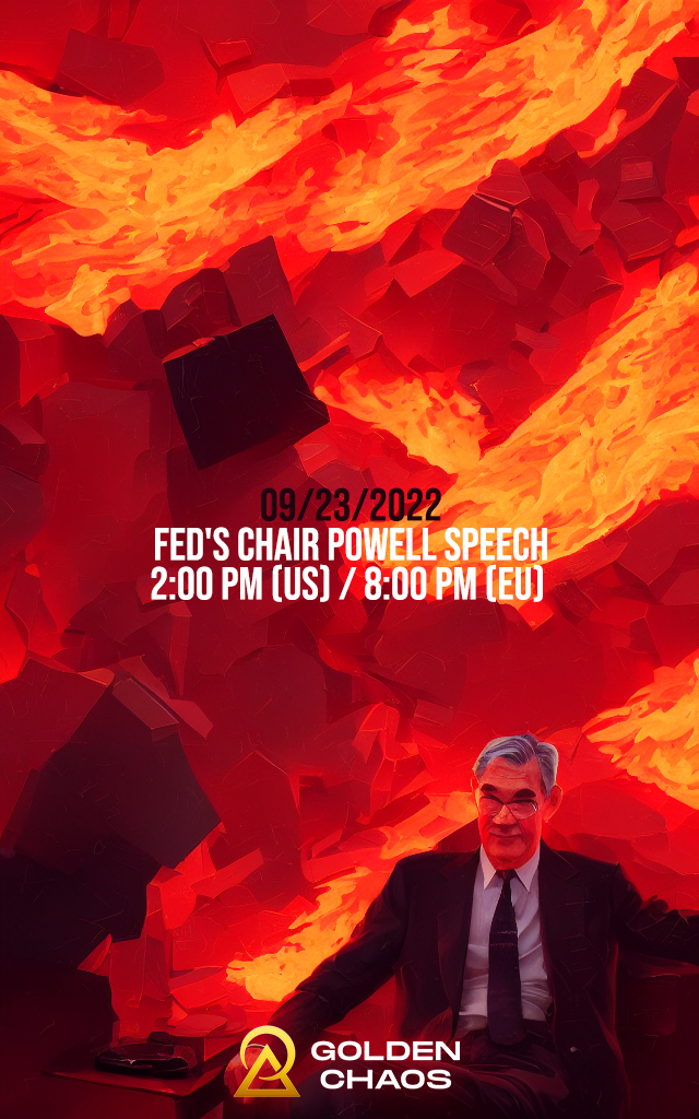 ChaosTrading's tweet photo. 🔴 Fed's Chair Powell speech ⮚ 2:00pm (US) // 8:00pm (EU) https://t.co/EvX4QnVpr4