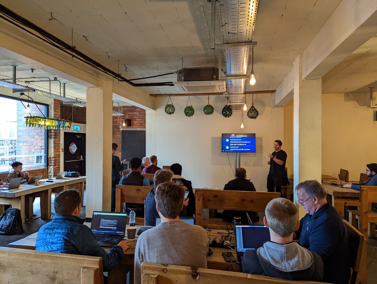 BenMosesUK's tweet photo. I had an amazing time yesterday leading the #Serverlesspresso workshop at AWS Community Summit with Leanne Jagger and @plantpowerjames.
Thank you to the organisers, partners and wonderful customers for building and nurturing an exciting and vibrant community!
#awscomsum #aws https://t.co/PWfSY3m5F1
