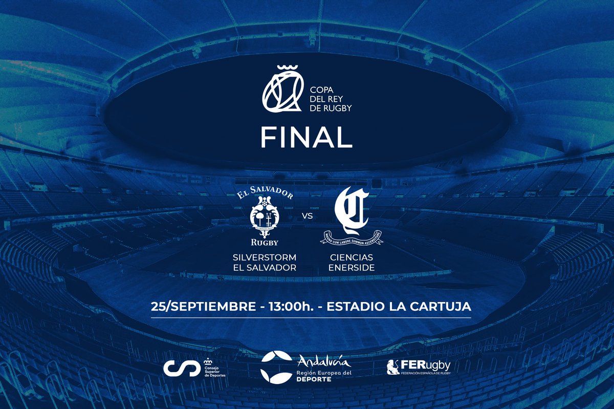 ferugby's tweet photo. ❗️Llegó el día❗️
FINAL #CopaRugby22
🕓 1⃣3⃣:0⃣0⃣
@Chami_Rugby 🆚 @rugbyciencias
🏟️ La Cartuja
📍 @Ayto_Sevilla
🔴 DIRECTO @LaLigaSportsTV PLUS https://t.co/i2pIvNvsyw
