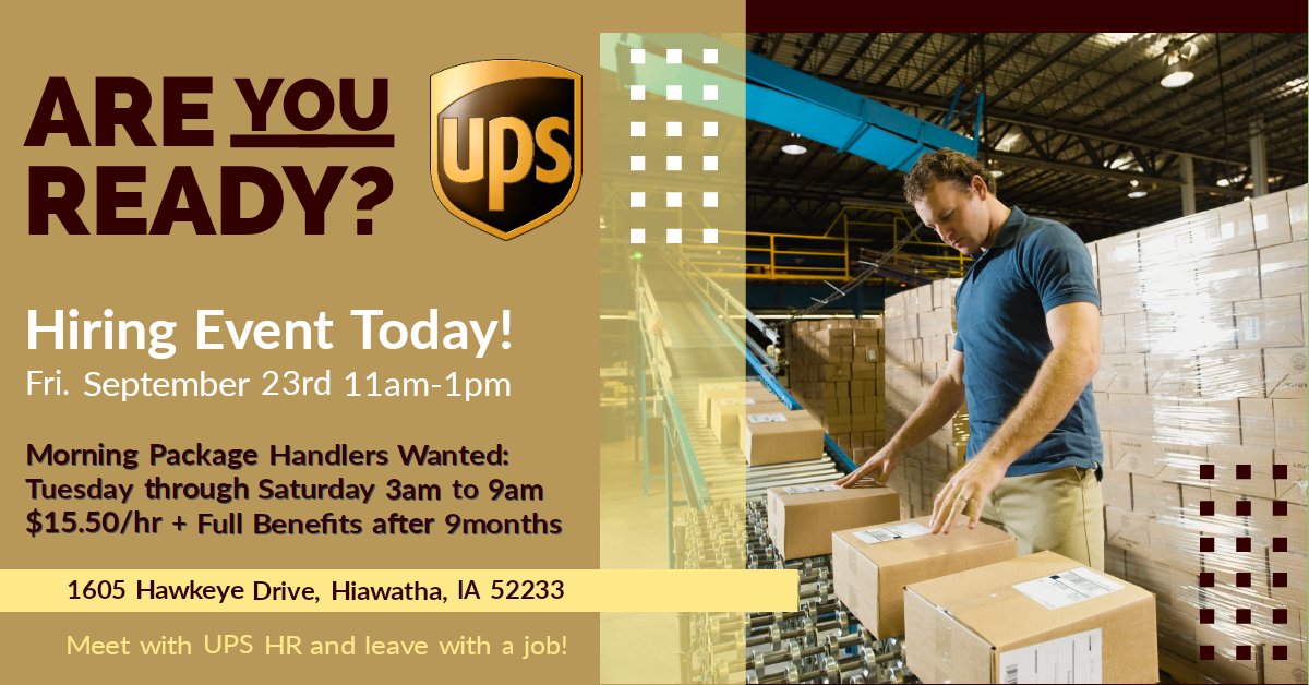 UPS Iowa Jobs tweet media