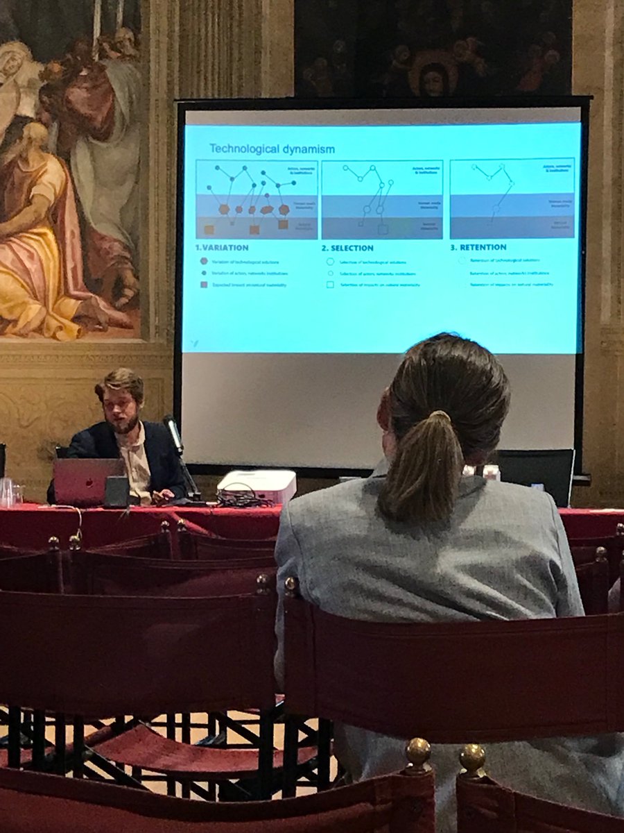 MohnCentre's tweet photo. @LindforsEmil reintroducing generalised Darwinism and human and natural materiality to analyse technological alignment in the efforts towards greening the salmon farming industry #RegInnPol2022 https://t.co/doQY1Q7ROo