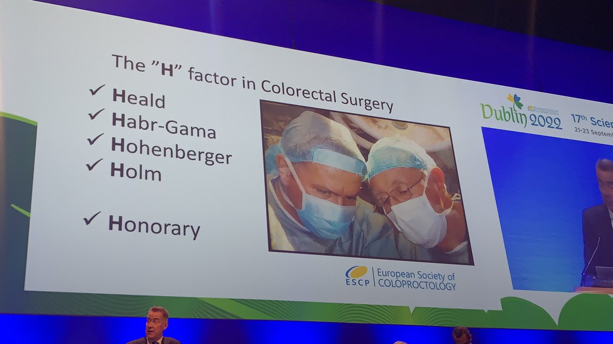 I just loved the H factor in colorectal surgery !! @ProfessorHeald @fundacionahg #ESCP2022