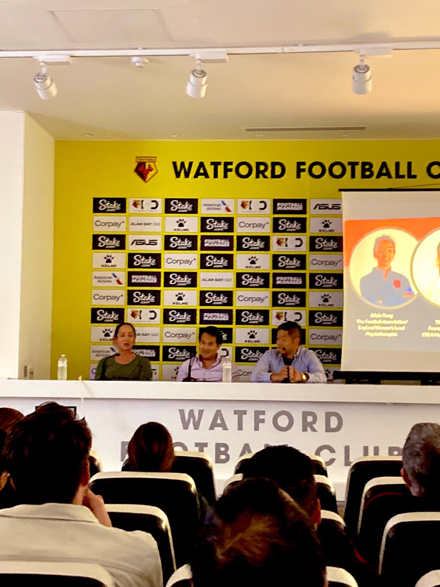 FSooFoundation's tweet photo. Wow! What an amazing night last night with our amazing speakers @PhysioAlicia, @alan_zp_lau and @lozlok7.
Special thanks to @WatfordFC for hosting. And a great job from @JoshSim8!
It has been a great #ESEAHM22. Thank you to @besea_n, #sportingequals #fansfordiversity https://t.co/AAGqqfD8rM
