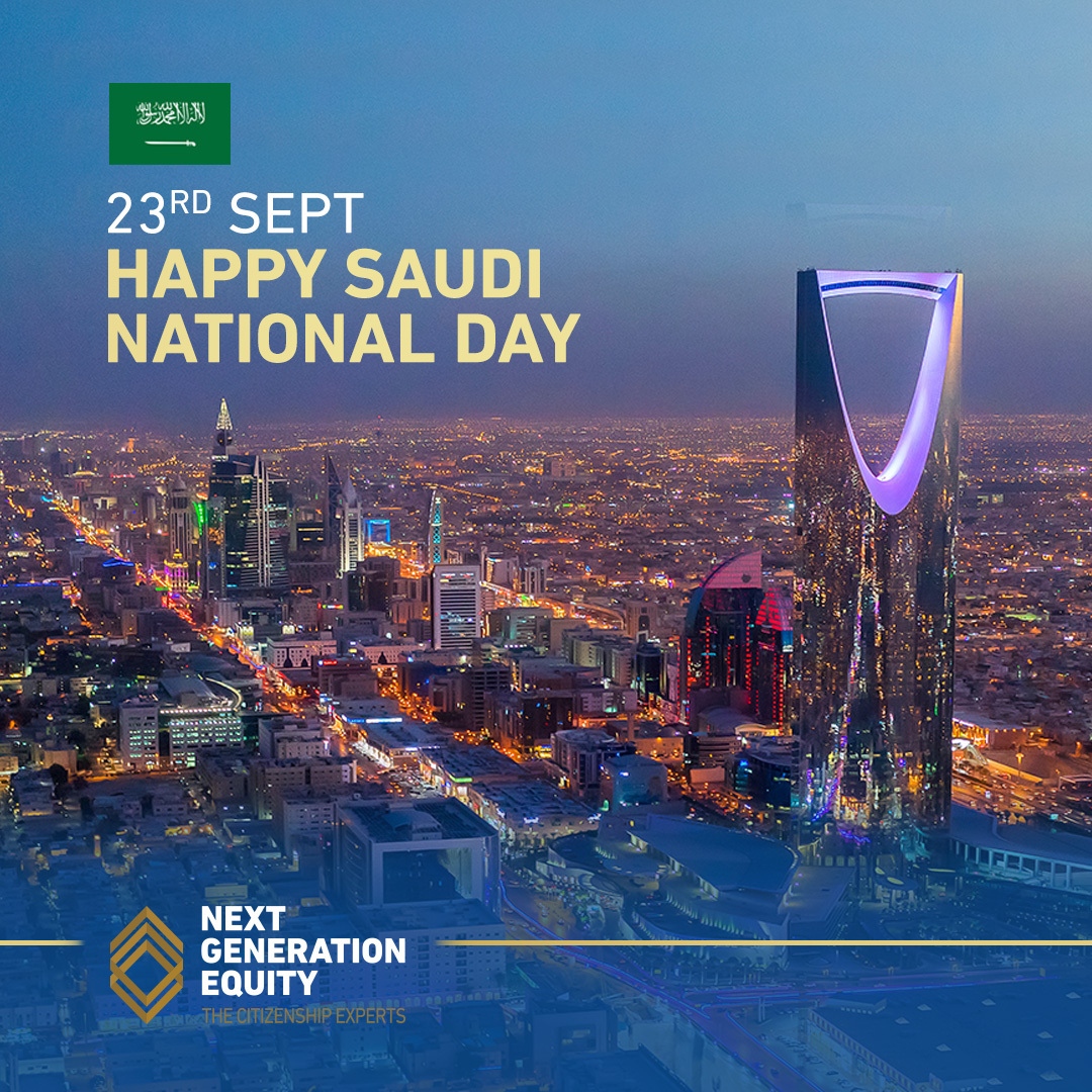 NextGenEquity's tweet photo. The Next Generation Equity team wishes the citizens and residents of Saudi Arabia a happy 92nd National Day. 

#SaudiNationalDay #KSANationalDay https://t.co/eUbtkStEzV