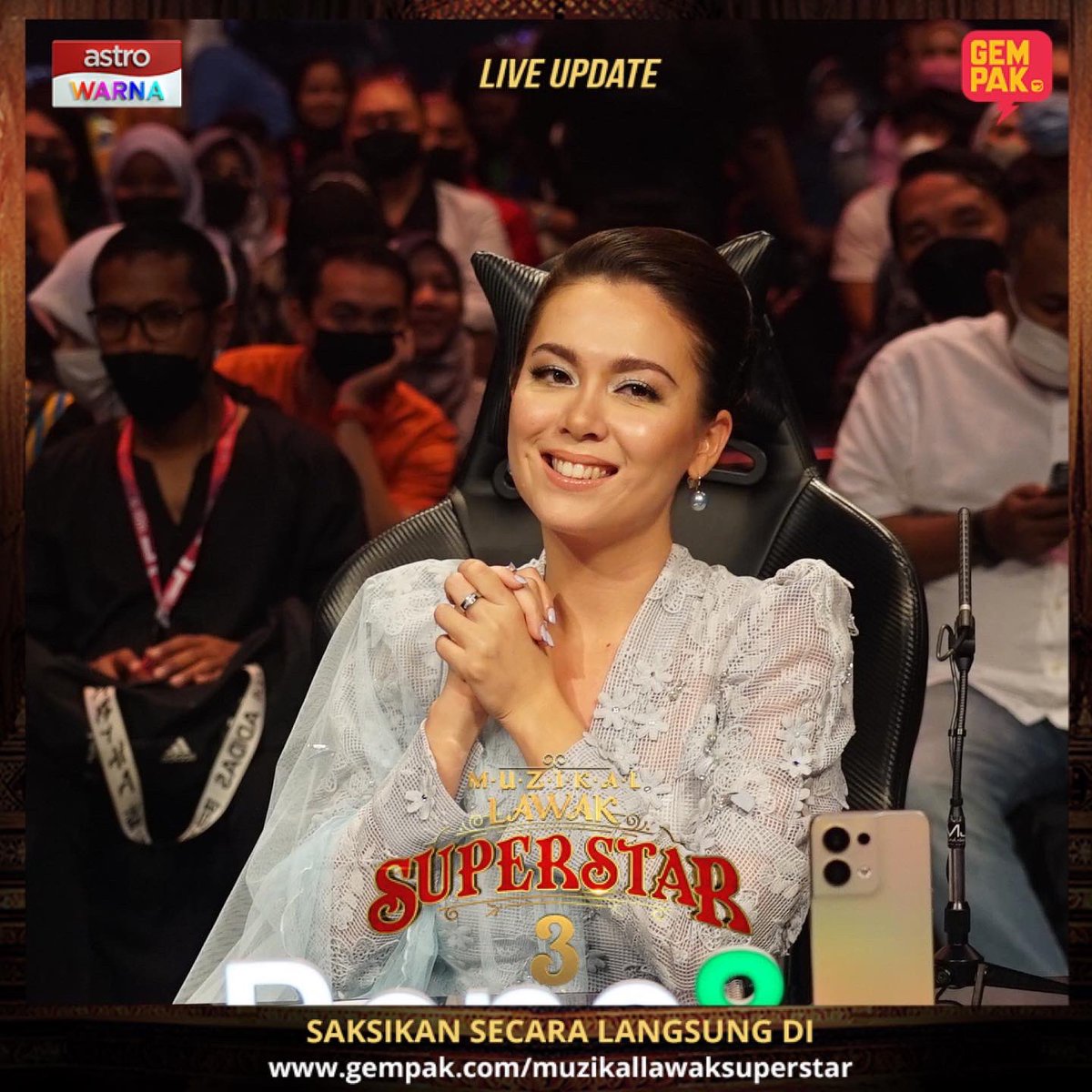 Astro_Gempak's tweet photo. #GempakLive : Juri2 yang setia hingga ke pusingan akhir ! 

Dapatkan Pek Premium 1 untuk penjimatan hebat. Hanya RM99.99/bln untuk 6 bulan! WhatsApp "NAK ASTRO" ke 03 9543 3838

#NowYouCan #NewAstroExperience #PekPrimary
#MuzikalLawakSuperstar3 #mls3 https://t.co/cA2p94aydn