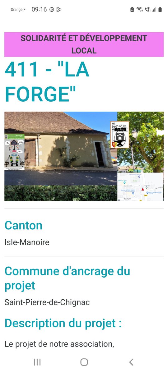 📌Dans le cadre du #budgetparticipatif24 #dordogne, votez pour notre projet N°411, un café associatif LA FORGE à St Pierre de Chignac ☕️
📍vote en ligne sur le site budgetparticipatif.dordogne.fr
ou en allant dans votre mairie 
On compte sur vous,pour remporter de nombreuses voix !