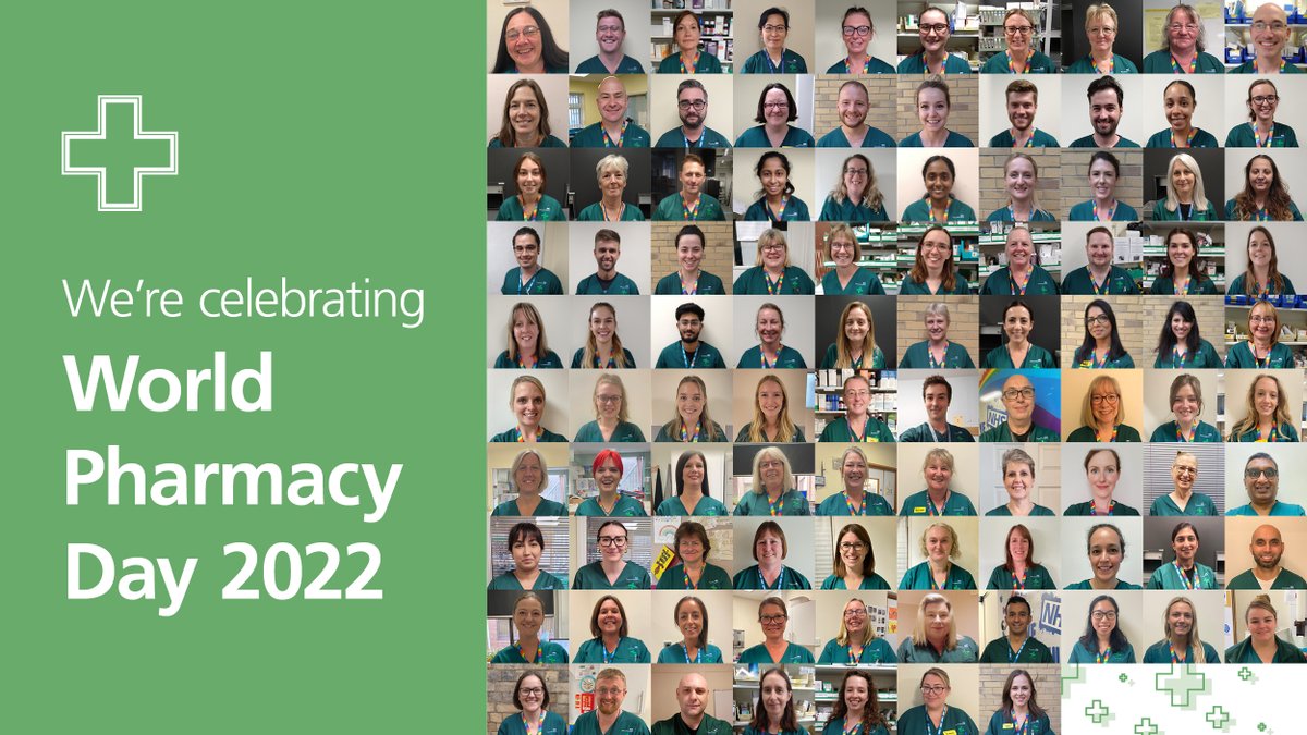 Happy World Pharmacy Day! Thank you to our amazing Pharmacy team who make a real difference to patient care and outcomes every day.  

#WPD2022