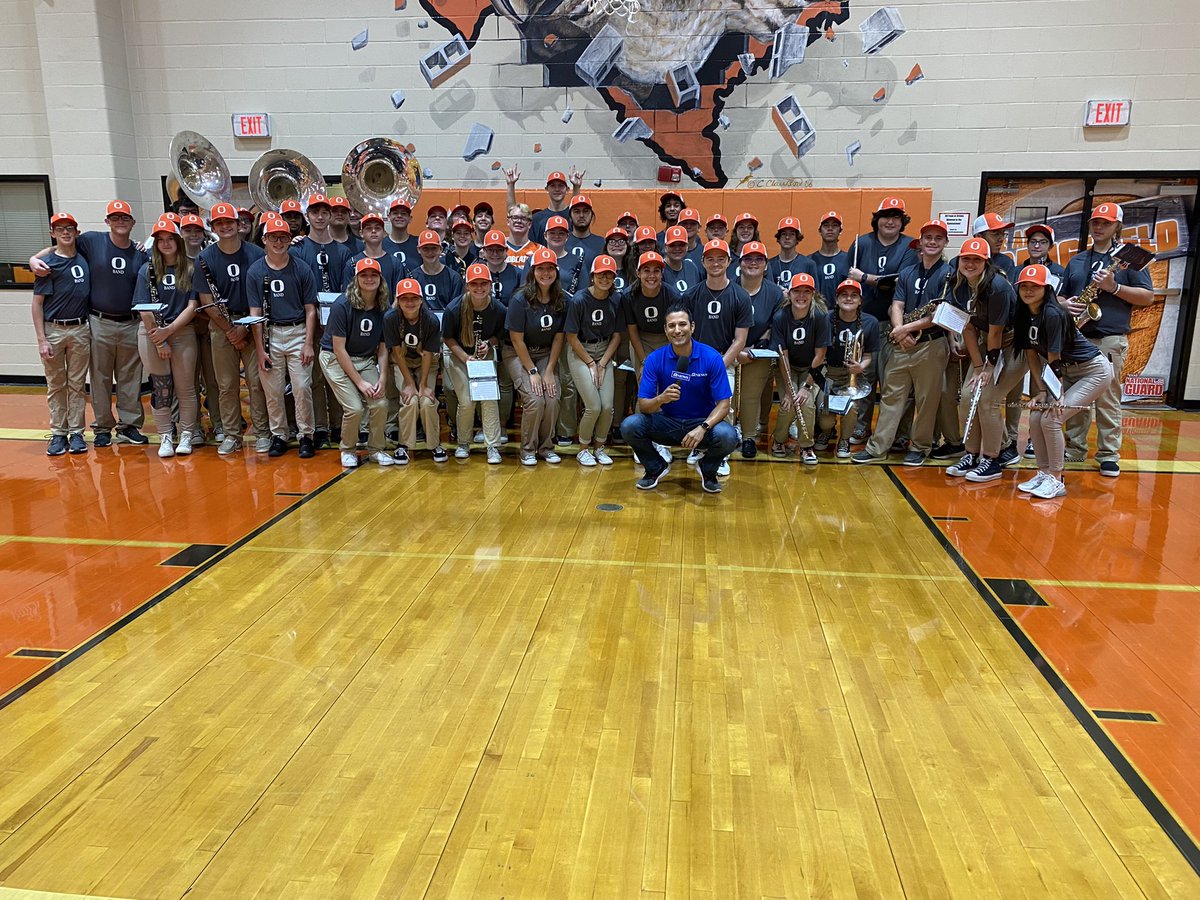 Thank you to <a href="/Orangefield_ISD/">Orangefield ISD</a> for allowing <a href="/12NewsNow/">12NewsNow</a> Daybreak to come out and spend the morning with you guys! What an awesome and energetic pep rally! Good luck tonight!