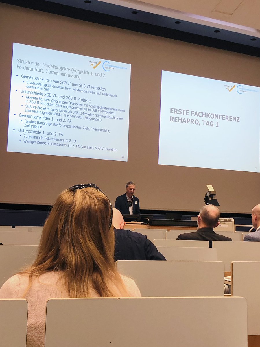 Nun sind zwei sehr spannende und facettenreiche Tage in Duisburg vergangen. Wir bedanken uns für die Organisation der 1. Fachkonferenz rehapro und nehmen viele Impulse für unser Modellprojekt BEWEGUNG mit nach Magdeburg und Bad-Wildbad. #Forschung #Wissenschaft #Gesundheit