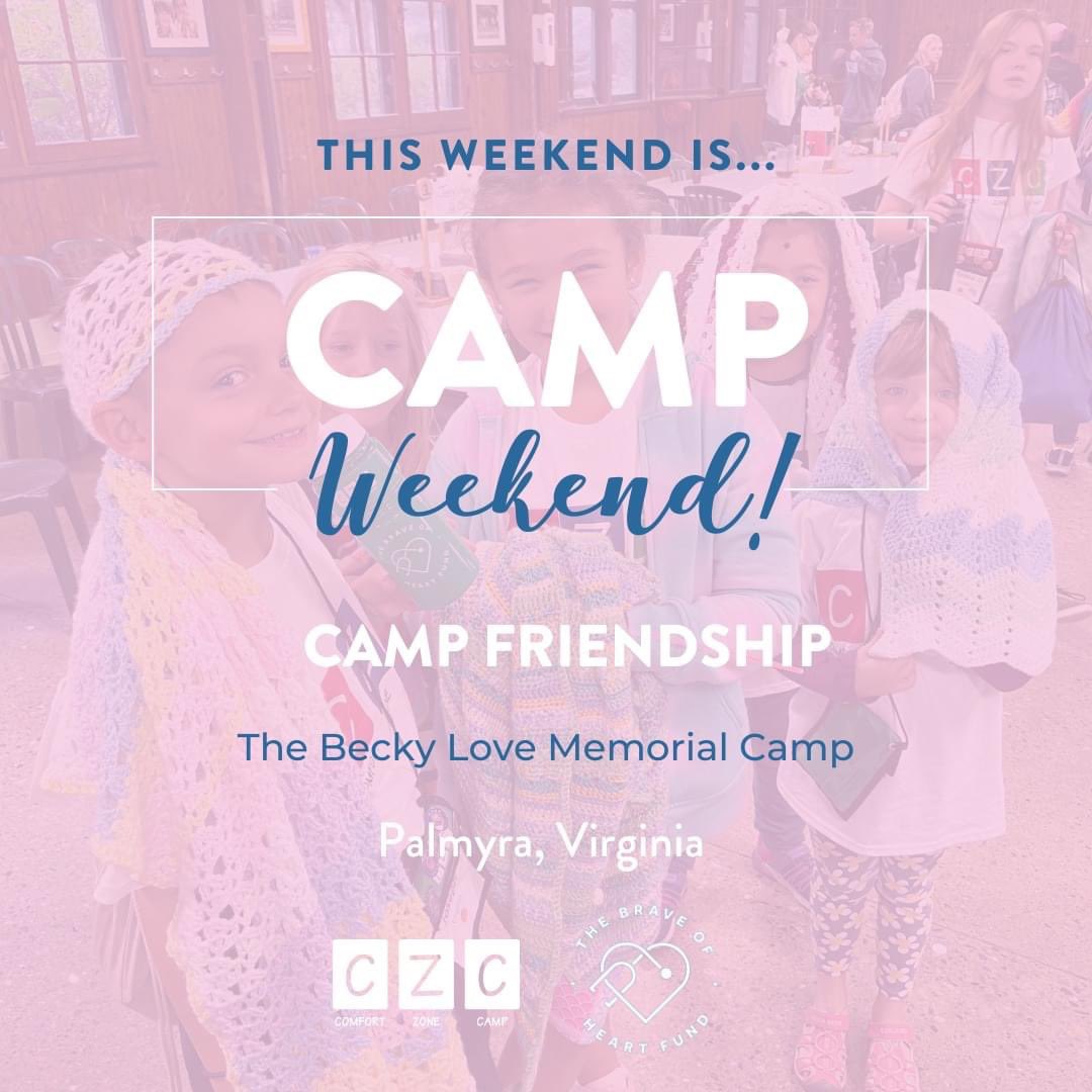 𝗙𝗶𝗿𝘀𝘁 𝗳𝗮𝗹𝗹 𝗰𝗮𝗺𝗽 🍁 

📍 Palmyra, Virginia
🏕 Camp Friendship
📆 September 23-25
❤️ 60 Little Buddies
💙 70 Volunteers
💚 Parent program 

Please give a RT or a heart to wish everyone a fantastic weekend at Comfort Zone Camp!

#GrieveHealGrow