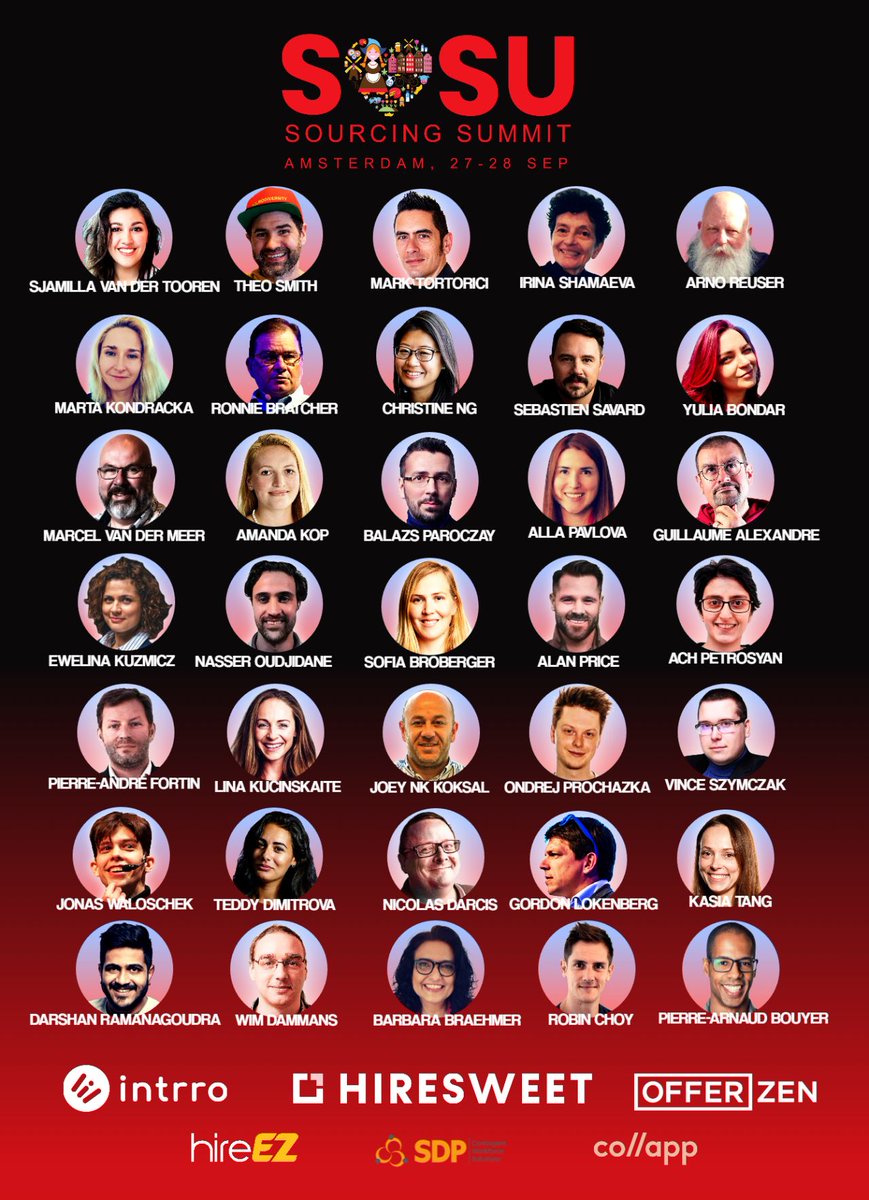 The moment is arriving when the sharpest #sourcing minds meet in Amsterdam at the #sosueu conference to catch up and share their new methods with eachother.

Can't wait to see you all there, and hope you will find my session about outreach #automation interesting :)