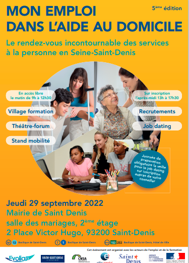 PlateformeE's tweet photo. Le forum Mon emploi dans l’aide au domicile organisé par Evolia93 et ses partenaires se tient dans une semaine !
Plus de 80 #postes à pourvoir !
Vous recherchez un emploi dans le secteur de l’aide à domicile ? Contactez-nous au 0141601069 ou à contact@evolia93.fr
#Emploi  #Forum https://t.co/NQfjwElEAf