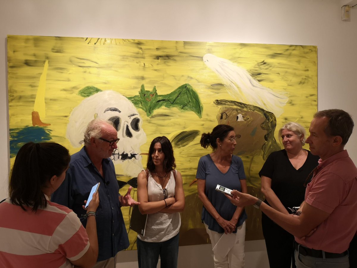 GCYComunicacion's tweet photo. Presentación de la exposición #Entretanto de la artista #CristinaLama en #CACMalagaLaCoracha comisariada por @FdoFrances con una selección de más de 50 pinturas que repasan los últimos días años de su trayectoria artística.

📆 Inauguración hoy a las 20h https://t.co/zNti6x437u