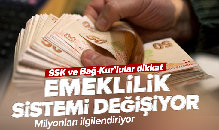 SSK ve Bağ-Kur'lular dikkat! Emeklilik sistemi değişiyor
ahaber.im/1zqy5l_smt