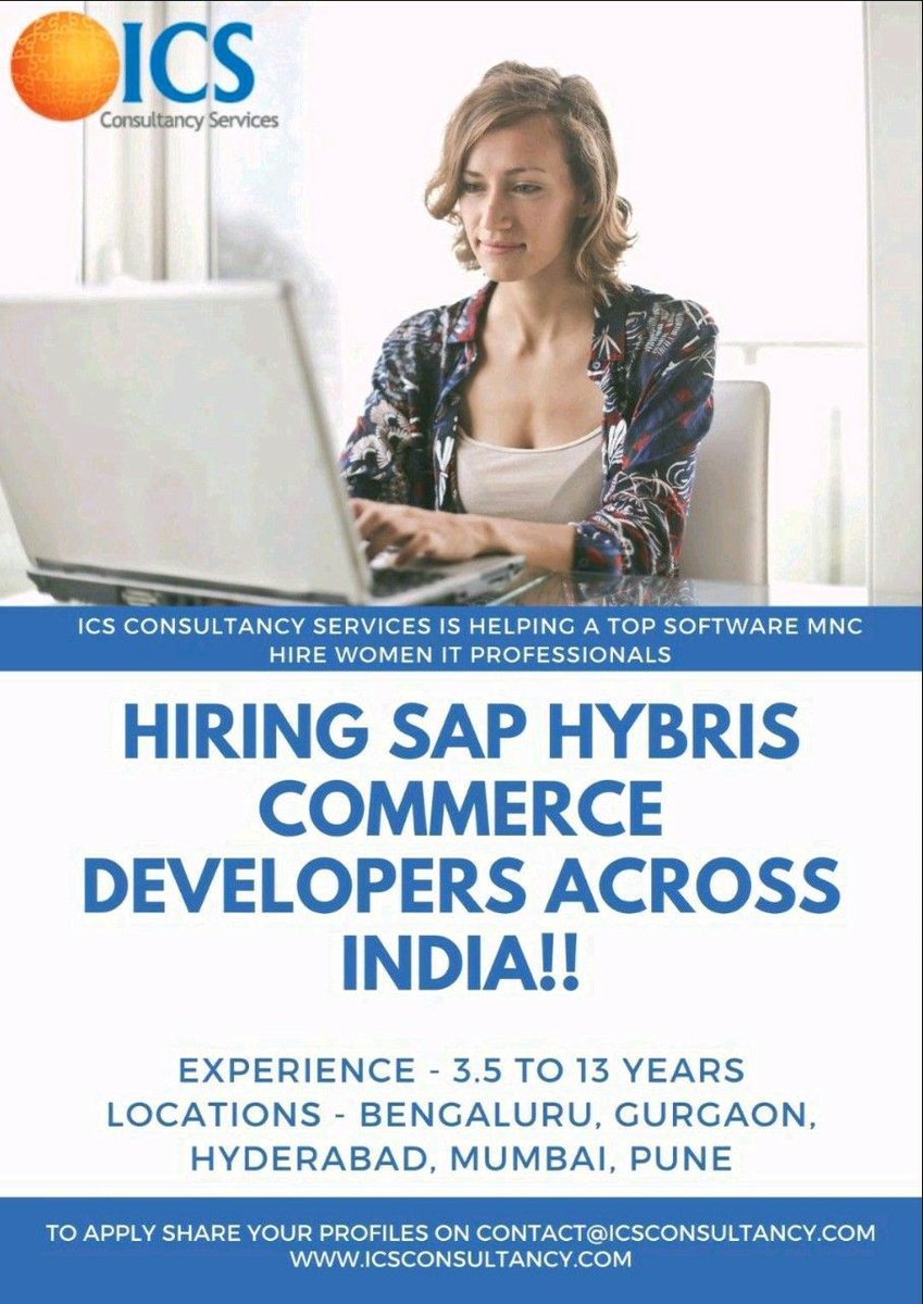 My team is Hiring. #SAP #Hybris #Commerce Developers with 3.5 to 12 years across India. Mail: recruiter - at - icsconsultancy (dot) com.