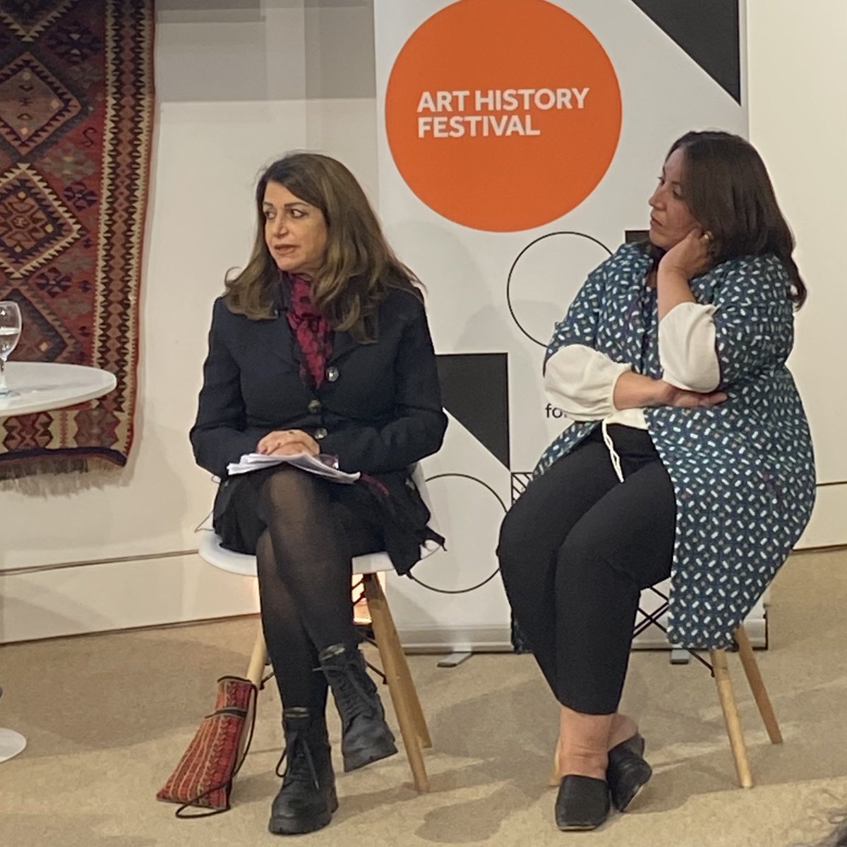 Thrilled to have spent yesterday evening in the company of @zanoubia13 of @litehouse_gall & Najlaa El-Ageli & @amldawson discussing the rich and diverse art histories of Syria & Libya - touching on impact of diaspora and political instability on cultural awareness & celebration.
