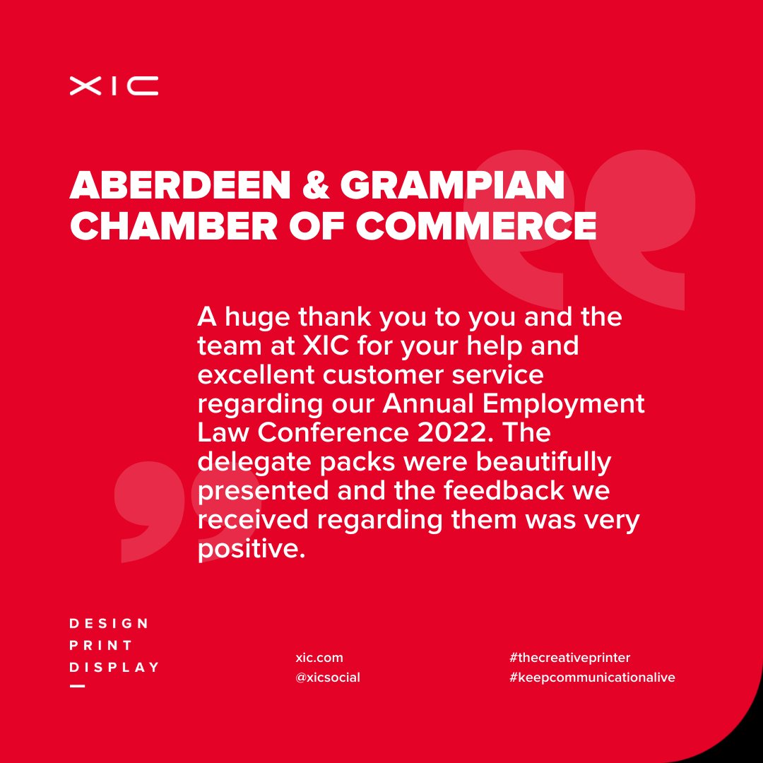 XICsocial's tweet photo. Client appreciation ๐คฉ
We were delighted to print the delegate packs for @chambertalk's annual Employment Law Conference, each carefully designed with a professional look and feel.
โก๏ธ https://t.co/cutDTC50Vb
#thecreativeprinter #aberdeen #customerfeedback https://t.co/i1Gzq10Mxn