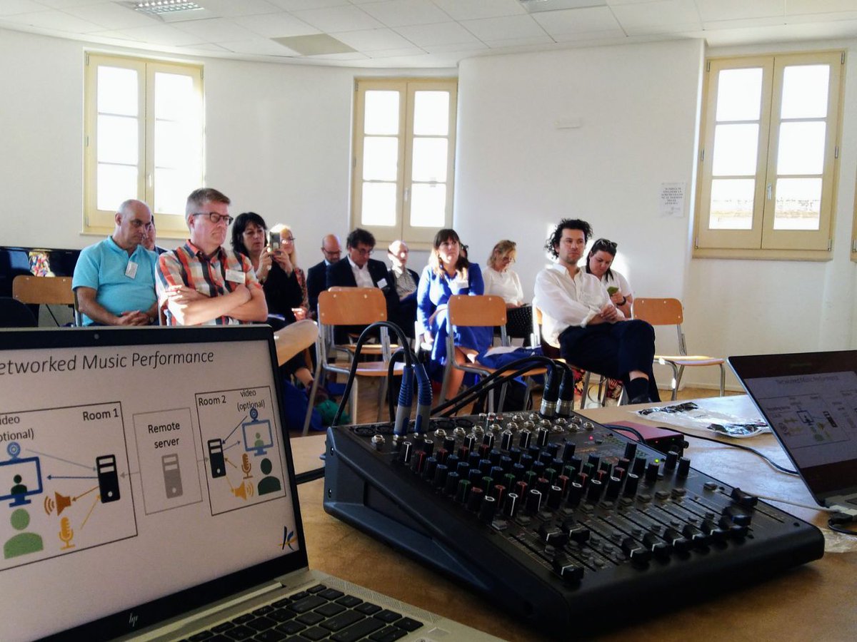 AEConservatoire's tweet photo. 📸What a great feeling to be all together at the #AECIRC2022! We are happy to welcome in-person and online participants, who yesterday discussed #translocality with Errol Boon, and then #BIPs #Digitisation, #GlobalPerspective, #InternationalisationAtHome. 

Now ready for day 2! https://t.co/fuERUlz1EQ