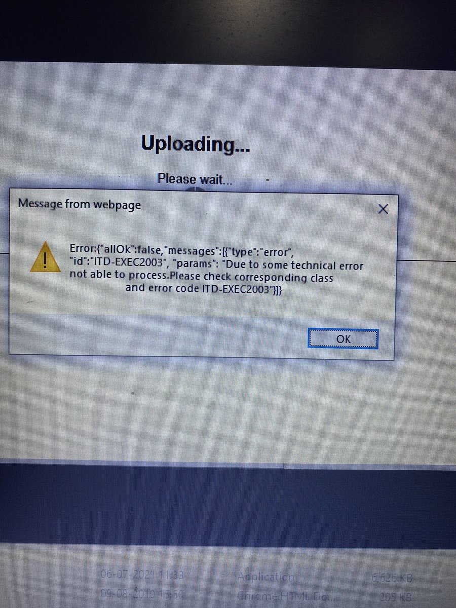Carahulkatariya's tweet photo. @IncomeTaxIndia unable to upload TAR because of this error https://t.co/KAOha4v6H0