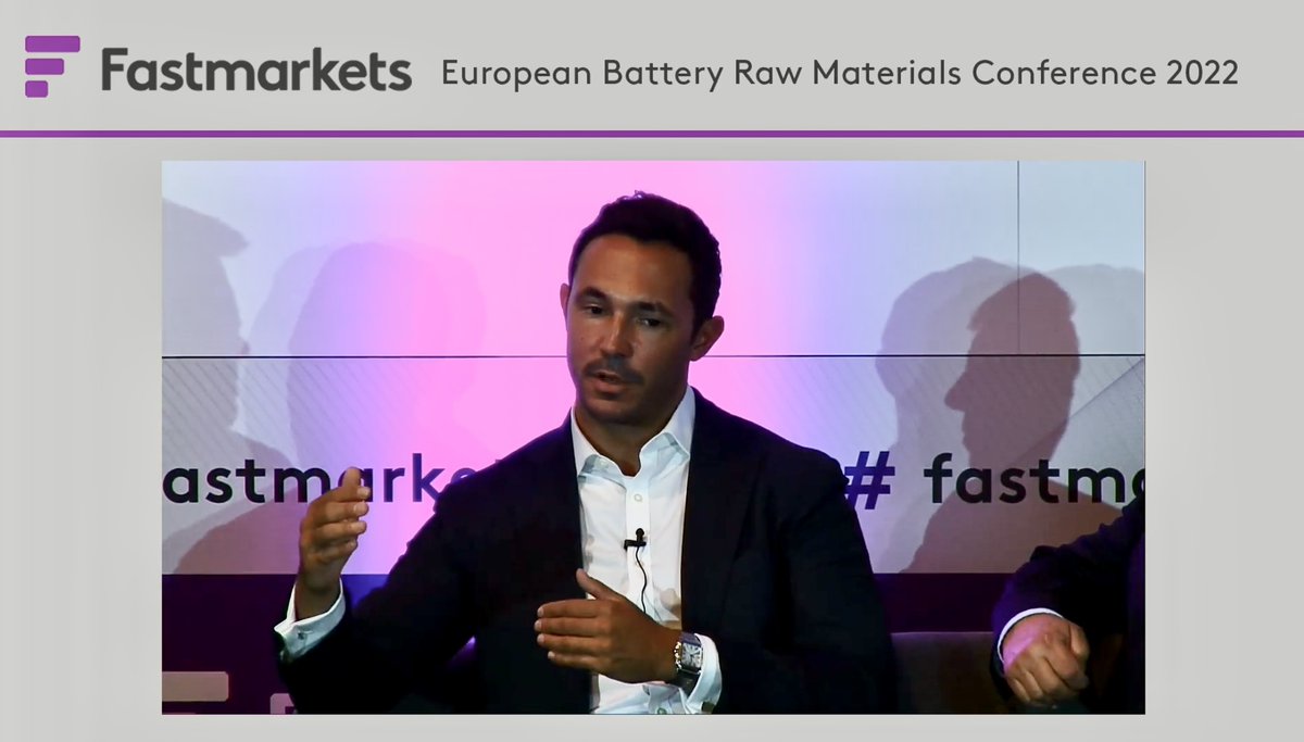 Very good attendance at this year's <a href="/Fastmarkets/">Fastmarkets</a>  European Battery Raw Materials Conference in Barcelona. Discussed <a href="/VulcanEnergyRes/">Vulcan Energy</a> project with with <a href="/McKinsey/">McKinsey & Company</a> and the future of Direct Lithium Extraction