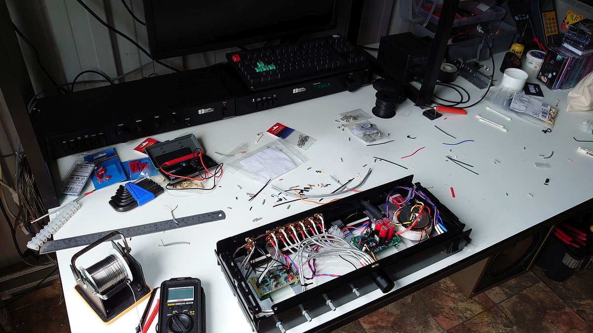 double_oh_two's tweet image. I made a preamp and I'm just happy with how it turned out 😊