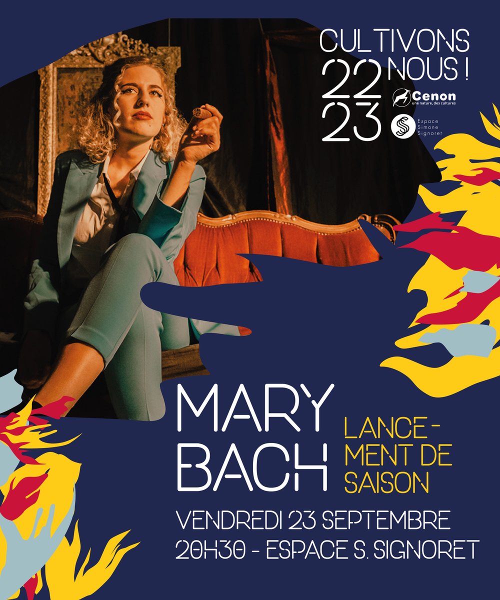 La nouvelle saison culturelle ouvre ses portes dès vendredi 23 septembre, au menu de ce moment convivial la chanteuse bordelaise Mary Bach à l' Espace Signoret.
#vivreacenon