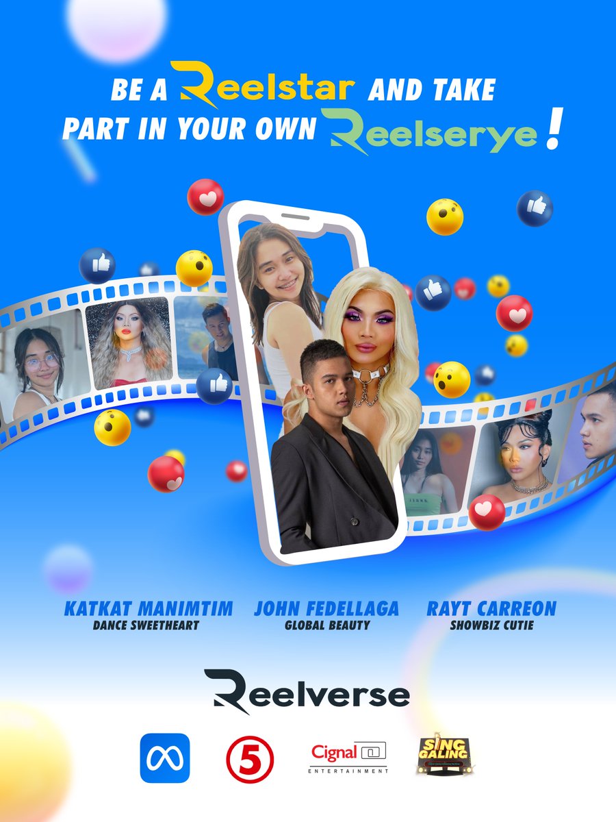 TV5manila's tweet photo. Do you have what it takes to become a "Reelstar"? Kasi sila, G na sa hamon ng ReelVerse! 🎥⭐🇵🇭

#ReelstarsPH #ReelversePH https://t.co/KWn3sn7Ynp