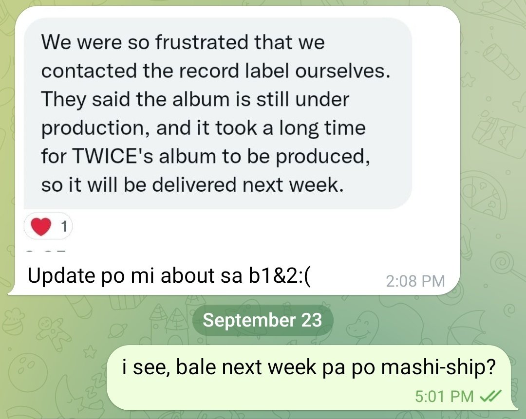 winterplayph's tweet photo. #Winterplay_Updates

— UPDATE REGARDING TWICE BETWEEN 1&amp;2 ALBUMS!
+ There will be delays sa BOX 10, waiting pa rin po sa ibang items na mag-arrive sa KR ADDRESS thank you! https://t.co/v2ZGpNhu9l
