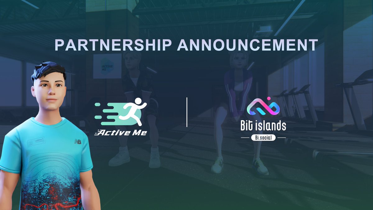 ActiveMe_App's tweet photo. 🏋️We are thrilled to announce our #partnership with
@Bitislands_
#Bitislands - Web3-native Social Protocol
#ActiveMe -A Web3 healthy lifestyle app powered by AR motion capture technology.
#SocialFi #NFTCommunities #fitness https://t.co/VfNshL15Ay