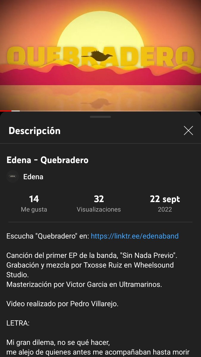 edenaband's tweet photo. En Youtube podréis encontrar los Lyrics Video de los dos temas nuevos que van con el EP.
https://t.co/ltflLG9ZW3

#edena #sinnadaprevio #newalbum #musicvideo https://t.co/8zGDRRPJMk