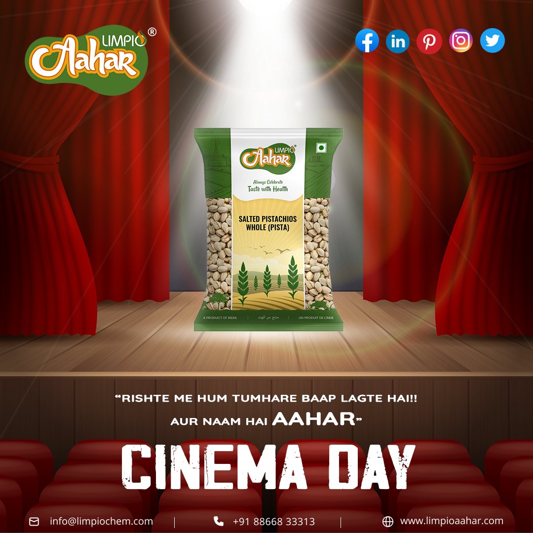 ap4881918's tweet photo. Cinema Day
-
Salted Pistachios Whole(Pisat)
#aahar #limpio #limpioaahar #BaldhaExport #indianglossary #spices #pulses #dryfruit #healthy #fresh #happycinemaday #cinemaday #movies #pistachios #pisat #cinema #pistachio #cinematography #instagood #foodie #foodporn #helthyfood https://t.co/ff246FjVUL