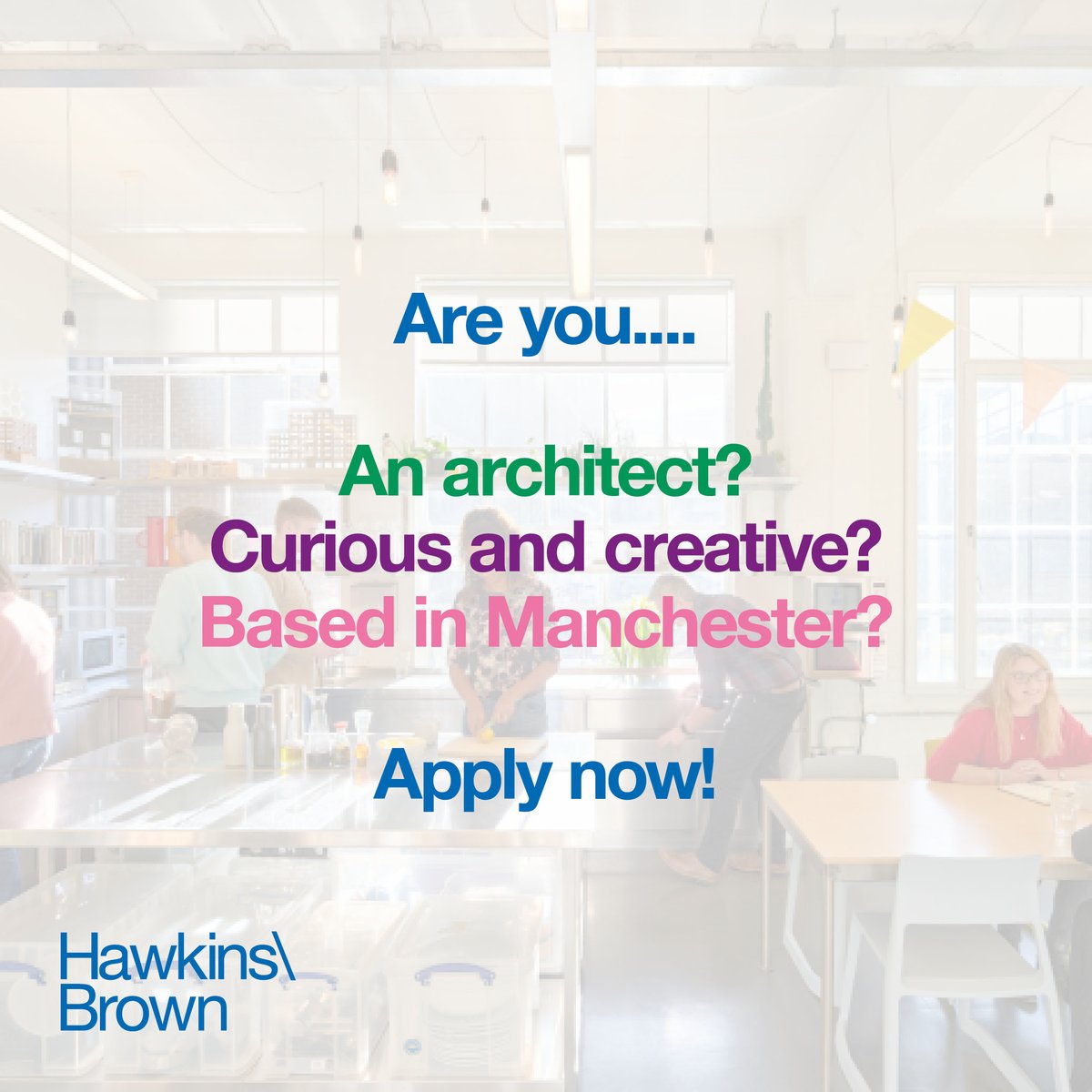 Hawkins_Brown's tweet photo. Are you an architect looking for a new role in Manchester? Look no further!👀

Our local studio is searching for curious, creative individuals who are interested in new ways of working and passionate about producing the best design solutions. 

Apply here: https://t.co/NZlDH762z2 https://t.co/3TymnTaAuQ