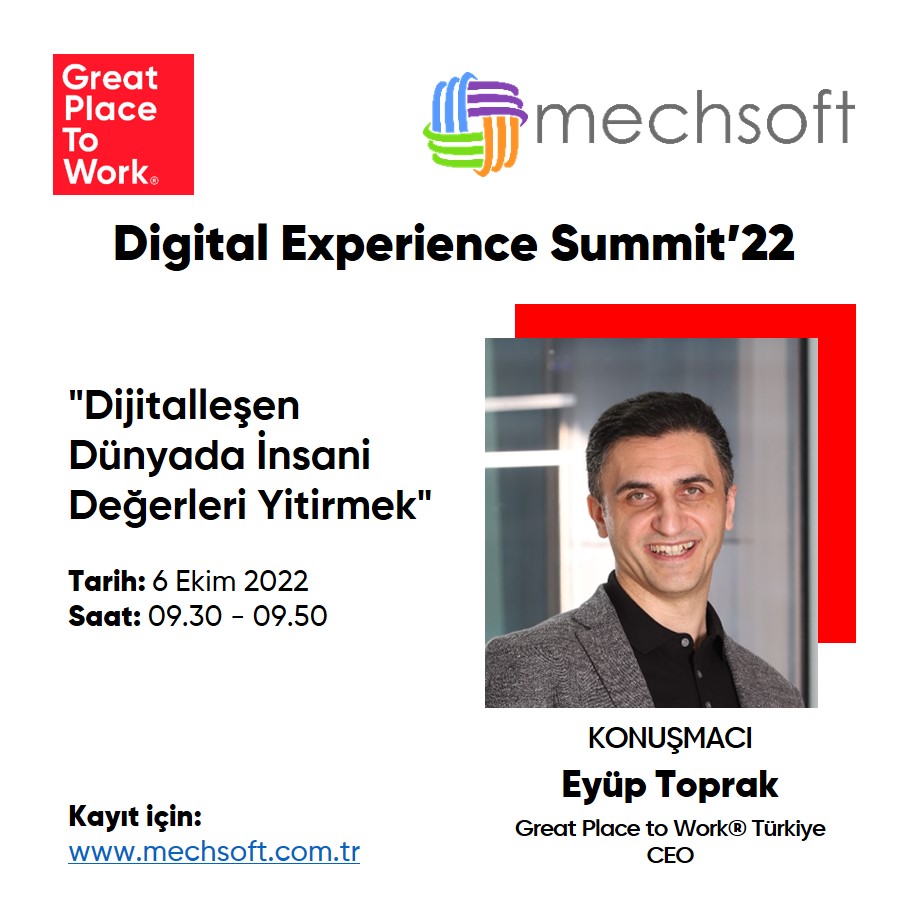 GPTW_TR's tweet photo. "Akıllı Bilgi Yönetimi Konferansı", 6 Ekim 2022 günü MechSoft tarafından gerçekleştirilecek. Great Place to Work CEO’su Eyüp Toprak'ın ana konuşmacı olarak katılacağa etkinliğe https://t.co/qiZVcKgJ2D adresinden kayıt olabilirsiniz.#greatplacetoworktürkiye #mechsoft https://t.co/vxY09OHvUR