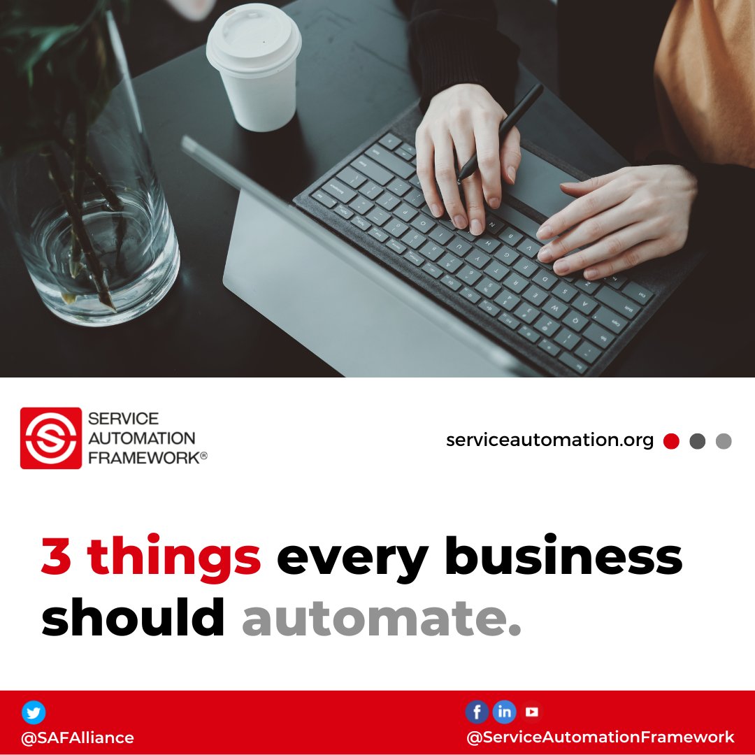 3 things every business should automate 💻

✅Appointment reminders that remind client to attend
✅Follow-up emails reminding customers it's time to restock
✅Respond to email on a request notifying request is successful

Learn RPA 👉 zcu.io/aI28

#saf #rpa #apmg