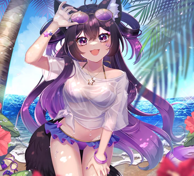#夏が終わりそうだし今年描いた水着絵を貼ろう この夏、水着の絵10枚描いてました!入りきらない夏 
