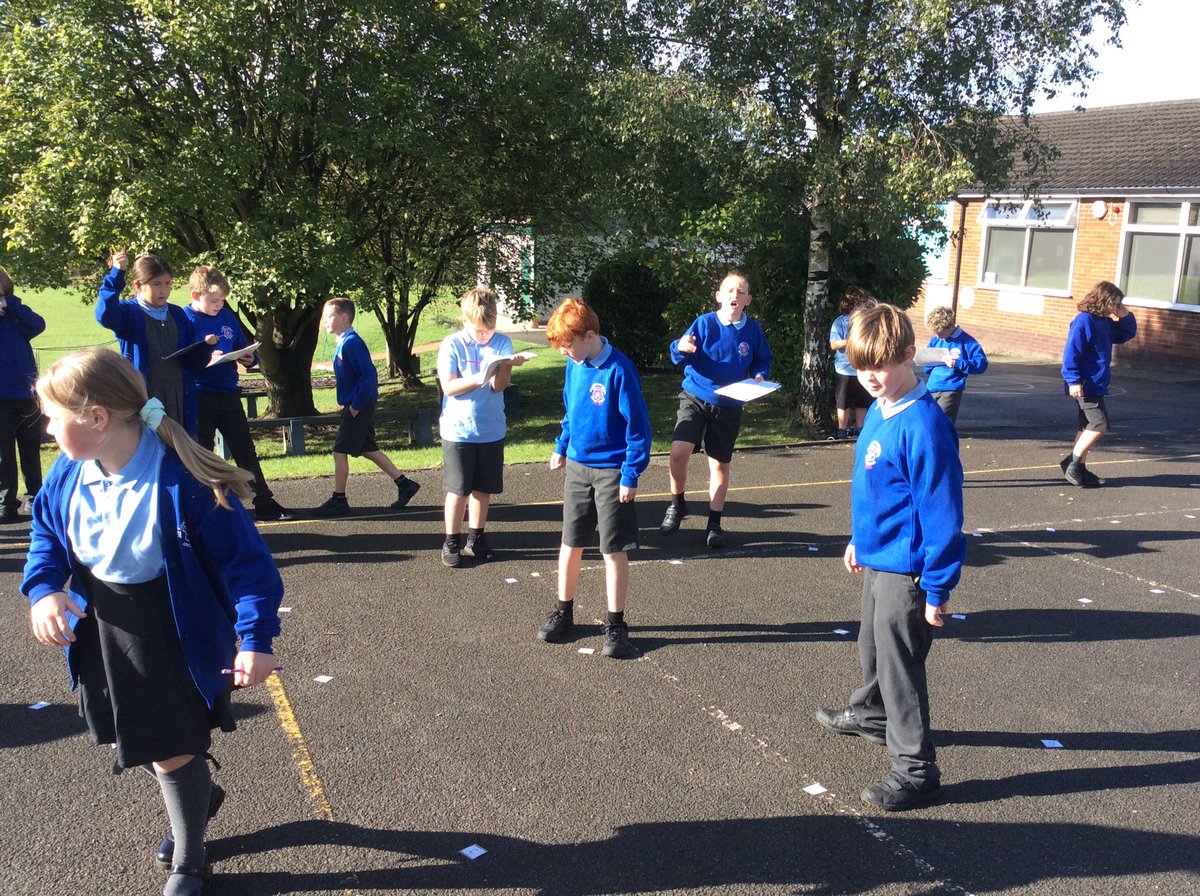 AppleySaintsCE's tweet photo. #ActiveMaths this morning for Year 6 in some beautiful sunshine. Rounding whole numbers with a connect four style game from @TeachActive. #ABASMat @WhiteRoseMaths https://t.co/BpLStOv8ab