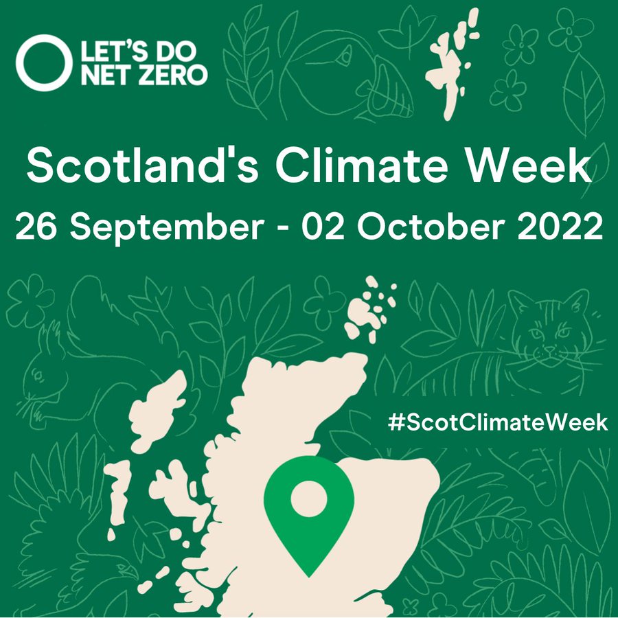 #ScotClimateWeek starts Monday 26 September
