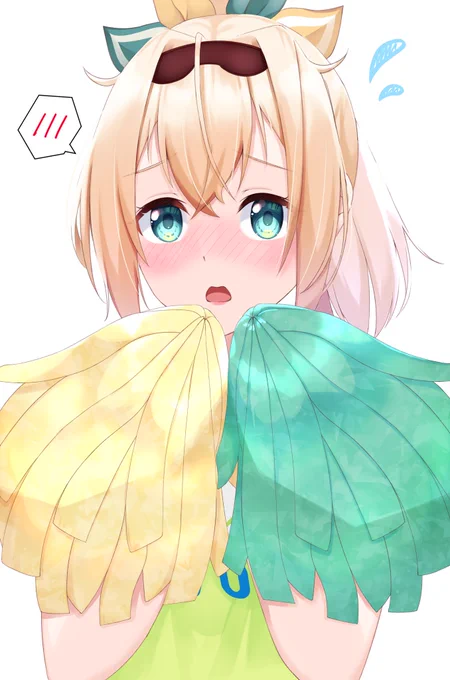 #いろはにも絵をチア衣装いろはちゃん!こ、これ以上は恥ずかしい……でござる 