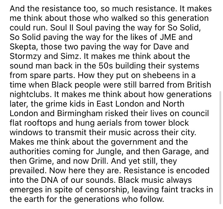 AniefiokEkp's tweet photo. Some thoughts on Stormzy &amp; THAT scene with generations of Black British legends gathered like the Avengers.

It was history. Black music always emerges in spite of censorship, leaving faint tracks in the earth for the generations who follow.❤️ https://t.co/kkUHZ856rF